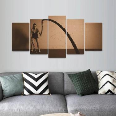 Imagem de Quadro Mosaico Para Academia Gym Vida Saudável - Descolada