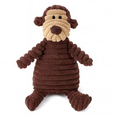 Imagem de Brinquedo de Pelúcia para Pets Vários Modelos com Apito Bichinho Mordedor (Macaco Marrom)