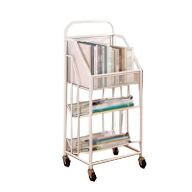 Imagem de RSLEE Estante leve e luxuosa, simples, estante móvel de 360° com rodas, carrinho multicamadas, estante com armazenamento