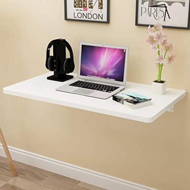 Imagem de Mesa dobrável montada na parede, mesa suspensa para escritório, mesa de trabalho, mesa suspensa para estudo, cozinha e mesa de jantar