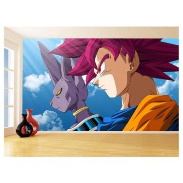 Imagem de Papel De Parede 3D Dragon Ball Goku Vegeta Anime 3,5M Dbz04 - Você Dec