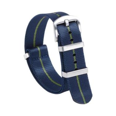 Imagem de Pulseira De Relógio De Nylon Verde 18/20/22mm Alta Densidade Militar E