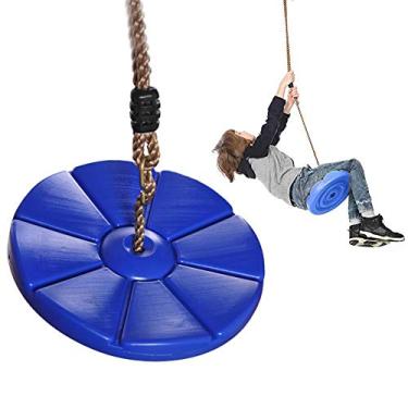 Imagem de M/P Corda de escalada para crianças, escada de corda de 2 m com plataformas de suporte de pé, balanço de árvore para crianças com mais de 4 anos de suporte de 200 kg, ideal para moldura de escalada, casa na árvore