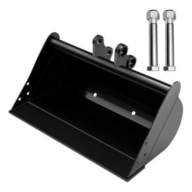 Imagem de Balde de escavadeira pequena 500mm 20 pol. Caçamba de retroescavadeira de aço manganês para nivelamento de encostas, dragagem de rios, carregamento de solo de areia e materiais