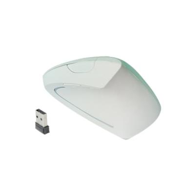 Imagem de Generic vertical ergonômico e silencioso para PC, laptop e computador de mesa. óptico portátil com dongle USB, Branco