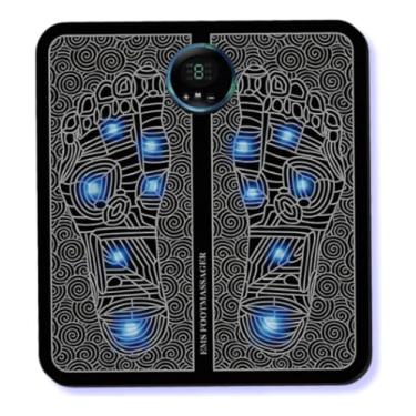 Imagem de Massageador de Pés EMS, Estimulador Muscular Elétrico, Display Digital, 8 Modos, Alívio de Dor, Terapia de Acupressão