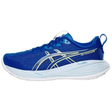 Imagem de ASICS Tênis de corrida feminino Gel-Cumulus 27, Illusion Blue/Blue Coast, 41