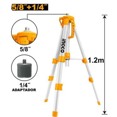 Imagem de Tripé Para Níveis A Laser 1,2M INGCO