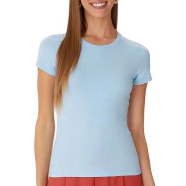 Imagem de Blusa Baby Look Malwee 1000004500 Feminina Algodão T. P/XGG, XGG, 0163