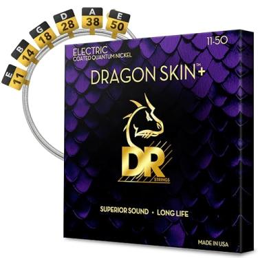 Imagem de DR Strings Dragon Skin+ - Cordas De Guitarra Elétrica Revestidas Com Níquel Quântico, Deq-11, Som Superior Toque Confortável E Longa Vida Útil, Heavy 11-50