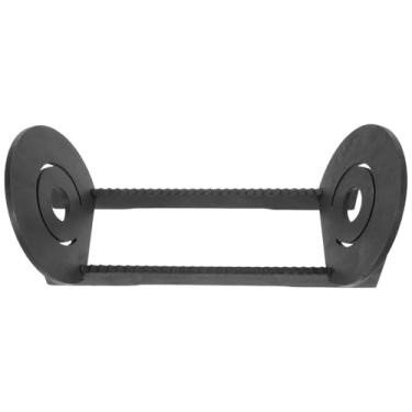 Imagem de Suporte para armazenamento de CDs Suporte de madeira para cd, rack armazenamento para documentos, gravação vinil, álbum, display preto, organizador arquivo mesa