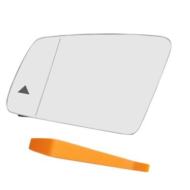 Imagem de MATERIG Vidro espelhado aquecido do lado direito do passageiro adequado para Mercedes Benz A Class B C W204 E W212 S W221 GLA GLK Substitui A2128102921, com detecção de ponto cego