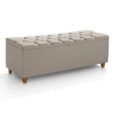 Imagem de Sapateira Baú Organizador Quarto Espaço Estofado(Bege)