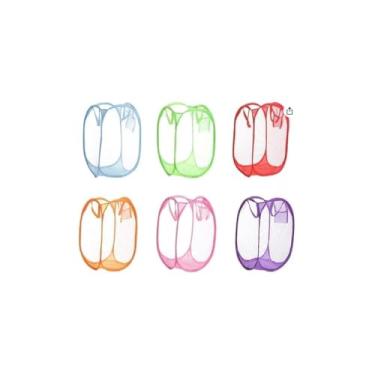 Imagem de Cesto Organizador Dobrável Multiuso, Poliéster, 40x70cm, Cor Sortida, Resistente e Durável, para Roupas e Brinquedos