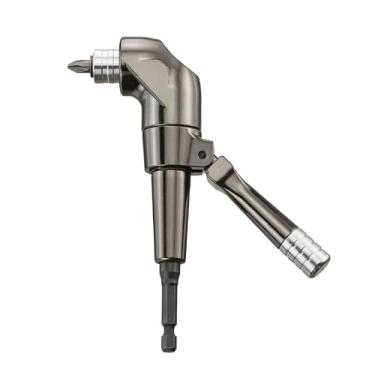 Imagem de KESI Ferramenta 1/10.2 cm Dr Impact Acessório de broca de ângulo reto, cabeça rotativa de 360°, alça ajustável de 90°, mecanismo de liberação rápida, compatível com chaves de impacto e ferramentas