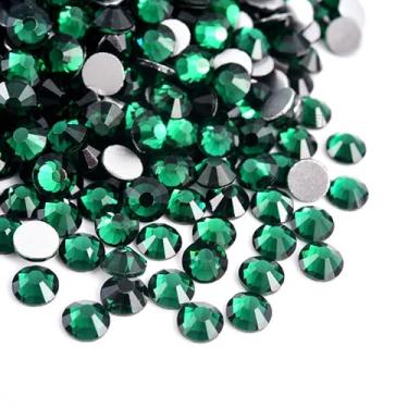 Imagem de 1500 peças de strass de 1,5 mm para arte de unhas, cola brilhante em pedras preciosas para capa de telefone DIY, fabricação de joias, artesanato - mistura de várias cores (verde escuro)