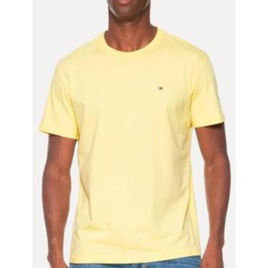 Imagem de Camiseta Tommy Hilfiger Masculina Essential Cotton Amarelo-Masculino