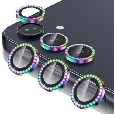 Imagem de Casetego Protetor de lente de câmera Galaxy A16 5G, dureza 9H, resistente a arranhões, vidro temperado ultrafino, capa de lente de câmera individual de metal para Samsung Galaxy A16 5G, compatível com