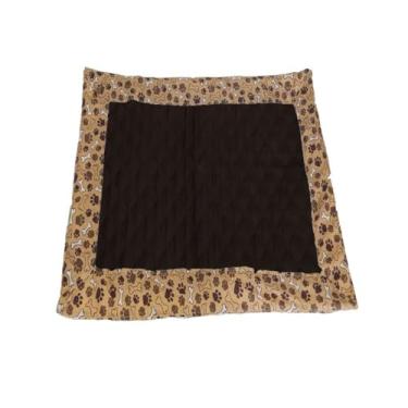 Imagem de Tapete Higiênico Impermeável para Pet, Grande, 70x100cm, Reutilizável, Lavável, Marrom Escuro, Microfibra, Base Impermeável