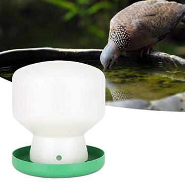 Imagem de aqxreight Grande Tampa de Plástico Branco Bebedouro Automático Bebedouro Dispensador para Pombos Papagaios Comem Comida Fonte de Pássaros Automáticopombo Automático