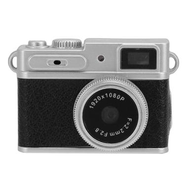 Imagem de Zopsc Câmera Digital Com Chaveiro, Filmadora Digital Com Chaveiro Minúsculo FHD 1080P Com Tela de 0,96 Polegadas, Câmera Pequena Portátil Vintage para Gravação de Viagens, (Preta)