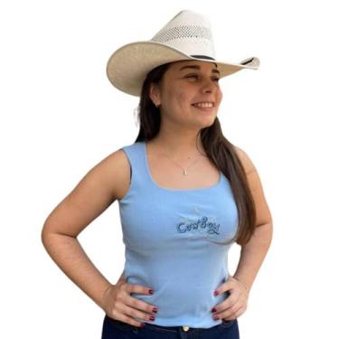 Imagem de Regata Azul Cowboy Brand Western Tamanho:UnicoCor:Azul, Unico, Azul