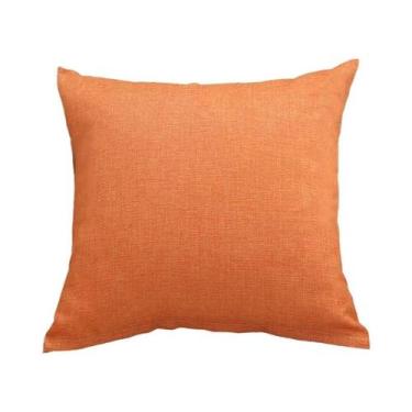 Imagem de Almofada quadrada espessada sólida, sofá, capa de almofada de sala de 