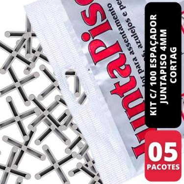 Imagem de Kit 500 Espaçador Juntapiso 4mm Cortag