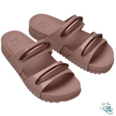 Imagem de Sandalia Chinelo Slide Papete Feminina Zaxy Metal Lançamento Novidade 