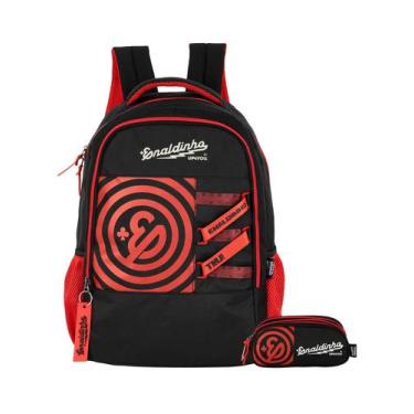 Imagem de Kit Enaldinho Mochila De Costas + Estojo Triplo Original - Luxcel, VER