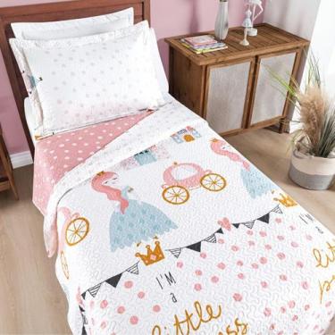 Imagem de Conjunto De Lencol Solteiro Mundo Kids 200 Fios Dupla Face BOUTI - JM 