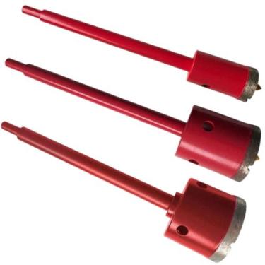 Imagem de Kit 3 Serra Copo Broca Diamantada 35/45/53mm Perfurar Porcelanato Cerâ