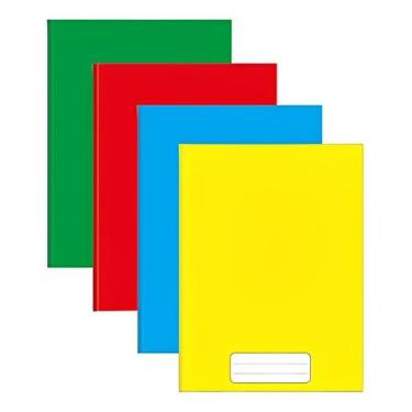 Imagem de Kit 4 Cadernos Brochura Escolar Grande Capa Dura 48 Folhas - Wari