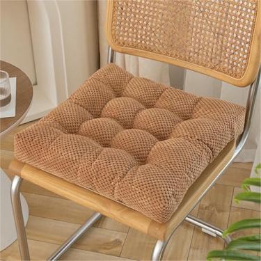Imagem de Almofadas para cadeiras de jantar, com base antiderrapante, almofadas para assento de cozinha com amarras, almofada de assento lavável para sala de jantar interna.