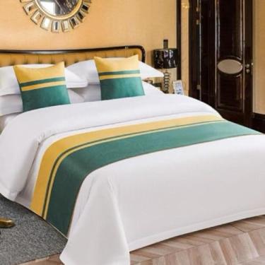 Imagem de Corredores de cama sedosos bordados, cobertor macio para cama queen, ideal para vestir colchões, sofás e reformas de quarto de hóspedes - tipo 10||45 x 45 cm fronha*1