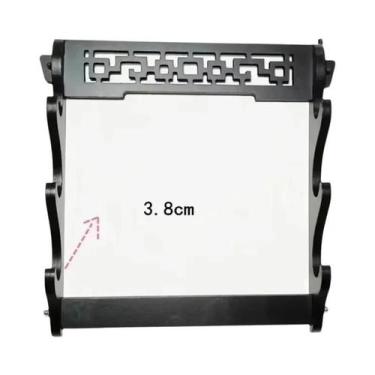 Imagem de Prateleira De Armazenamento De Katana De Madeira De 8 Camadas, Suporte