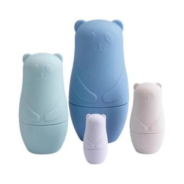 Imagem de Bonecas Matryoshka Russas Montessori, Blocos De Silicone Educativos Pa