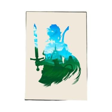 Imagem de Pôsteres E Adesivos De Arte De Zelda Link, Murais De Parede Para Decor