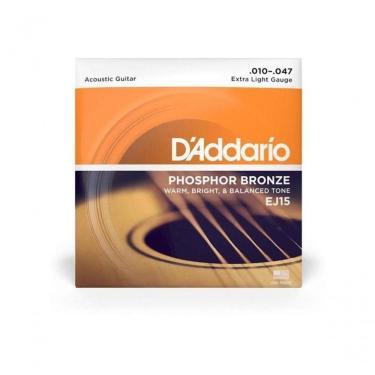 Imagem de Encordoamento Violão Aço .010-.047 Phosphor Bronze Ej15 D