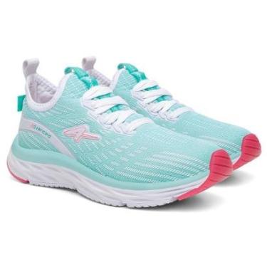 Imagem de Tenis Corrida Feminino Azul Claro Solado Branco Leve Macio Academia Somos Fabricante Preço Atacado-Feminino