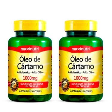 Imagem de Kit 02 Óleo De Cartamo 1000Mg Com 60 Capsulas Maxinutri
