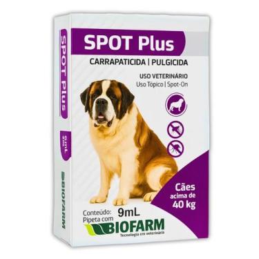 Imagem de Carrapaticida e Pulgicida Com Ação Repelente Spot Plus 9ml para Cães A