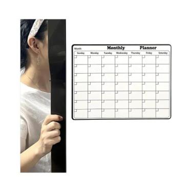 Imagem de Calendário Magnético De Apagar a Seco, Quadro Branco, Planejador Mensa