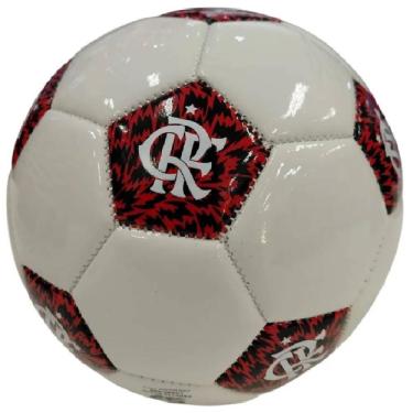 Imagem de Bola Sport Bel Flamengo Futebol 17 - Branco e vermelho-Unissex