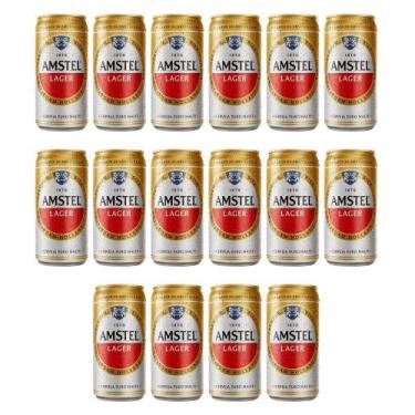 Imagem de Cerveja Lager Amstel Lata 269ml Pack com 16 Unidades
