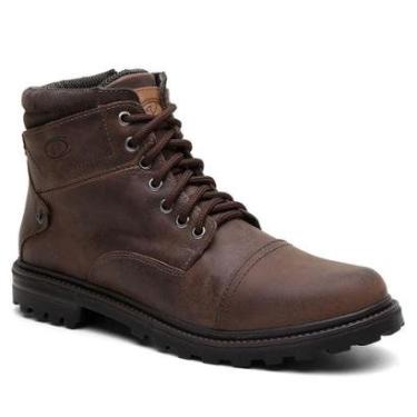 Imagem de Bota Masculina VNT Adventure em Couro Legítimo Visual Robusto Bico Alto-Masculino