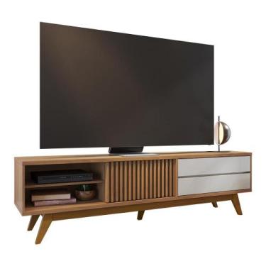Imagem de Rack Bancada Veneza Para TV até 65" Polegadas - Colibri Móveis, Freijo