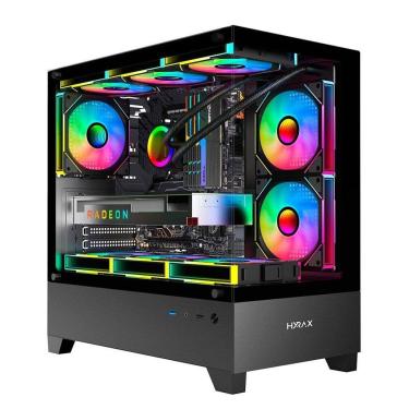 Imagem de Gabinete Gamer Hyrax Tower HGB330, Mini Tower, M-atx, Frontal E-Unissex