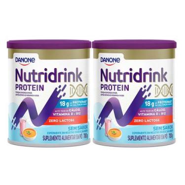 Imagem de Kit 2 Nutridrink Protein Sem Sabor Zero Lactose 700g