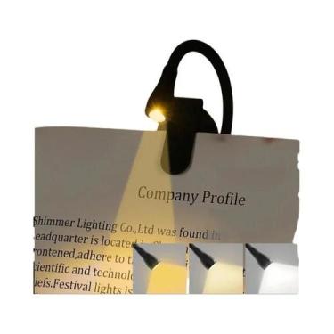 Imagem de Luz De Livro Mini Dobrável Com Proteção Para Os Olhos Clip-on 360 grau